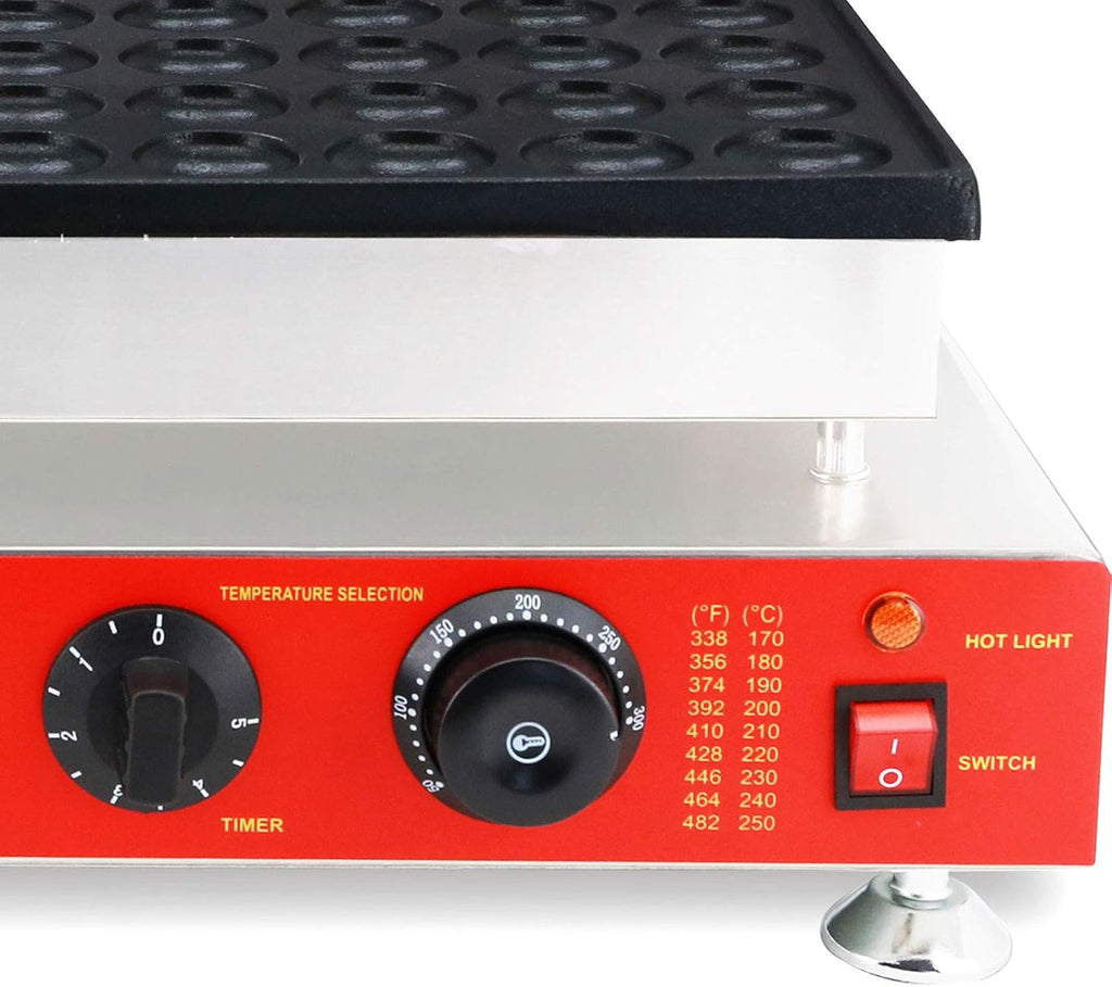 110V Commercial Muffin Machine, 100 Hole Nonstick Stainless Steel Pancake Maker M4518