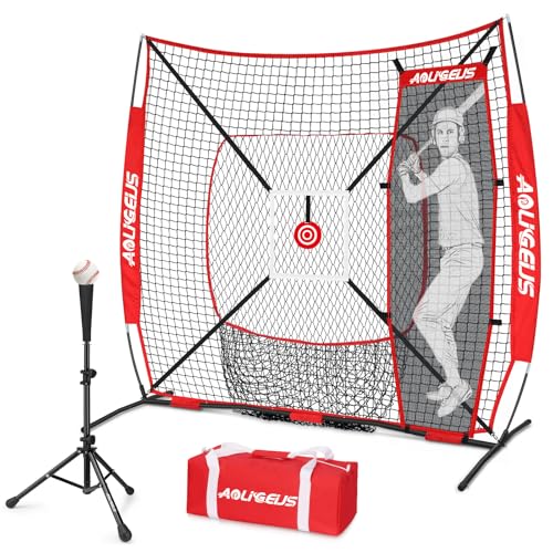 6'X6' Baseball Softball Practice Net with Batting Tee F220