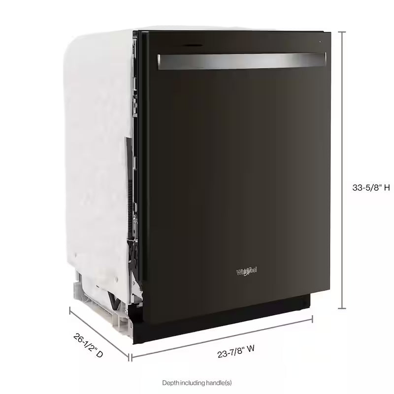 Black Stainless Built-In Tall Tub Dishwasher with Third Level Rack C574542