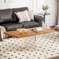 41" Modern Wood Coffee Table with Acrylic Base F81117