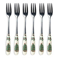 Set of 6 Stainless Steel Teaspoons with Porcelain Handles F21275