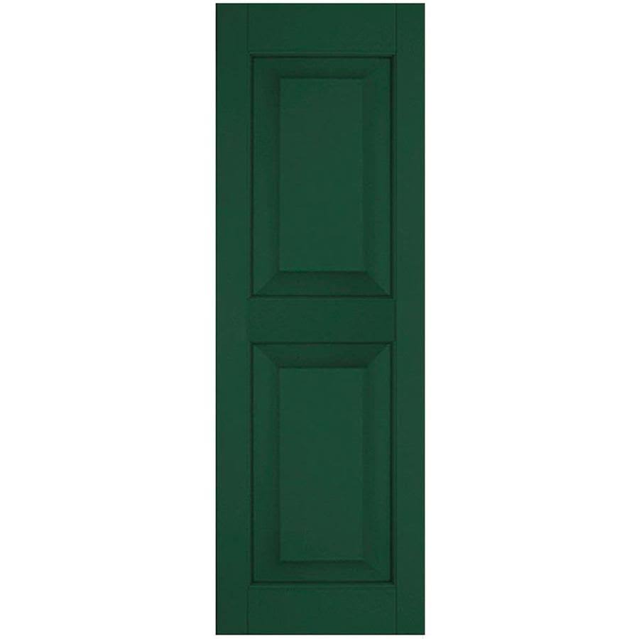 18 in. x 48 in. Exterior Real Wood Raised Panel Shutters Pair O388923