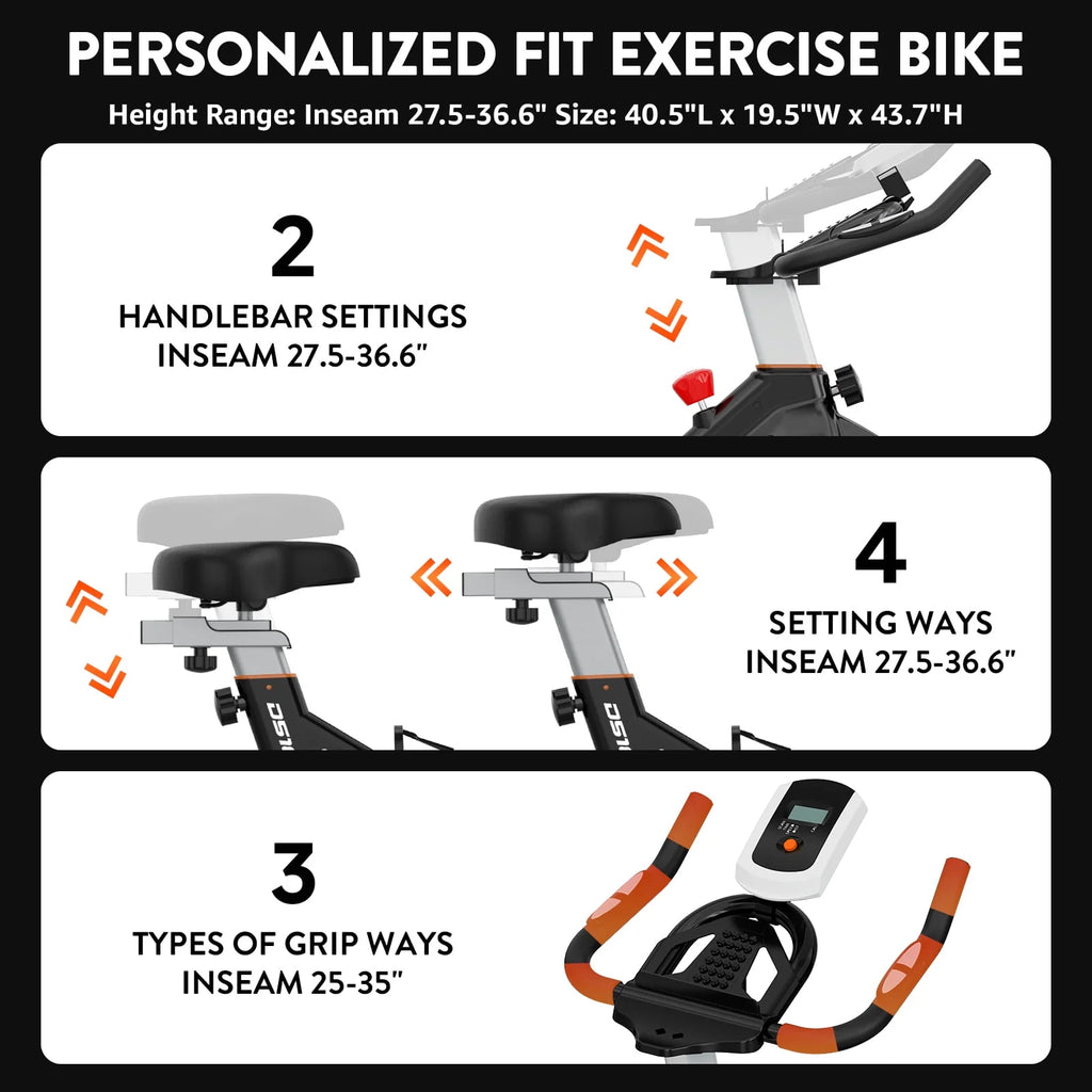 Indoor Cycling Bike with Silent Magnetic Resistance W828219
