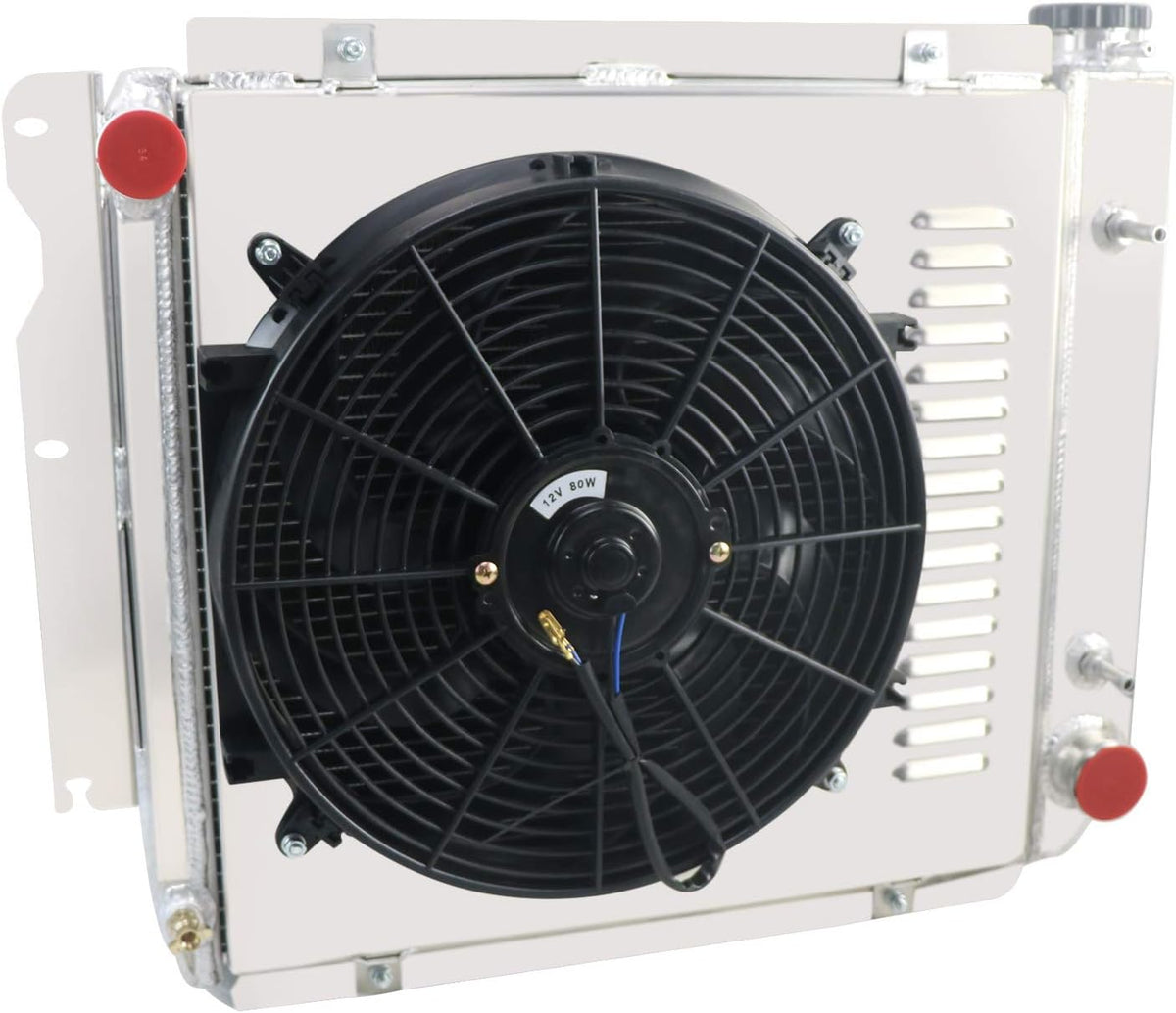 3 Row All Aluminum Radiator with Shroud Fan S1194