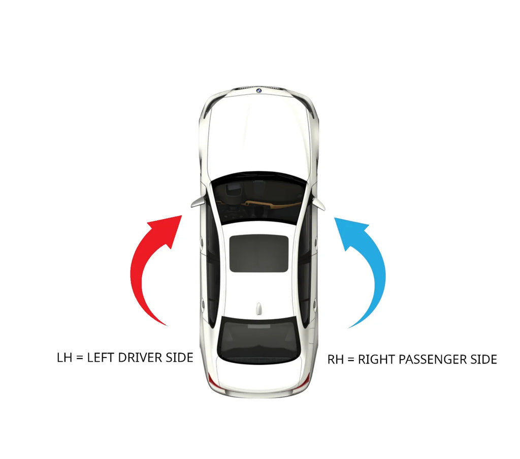 Left Driver Mirror Glass Lens with Adhesive A119205