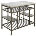 Antique Pewter Kitchen Island U82430