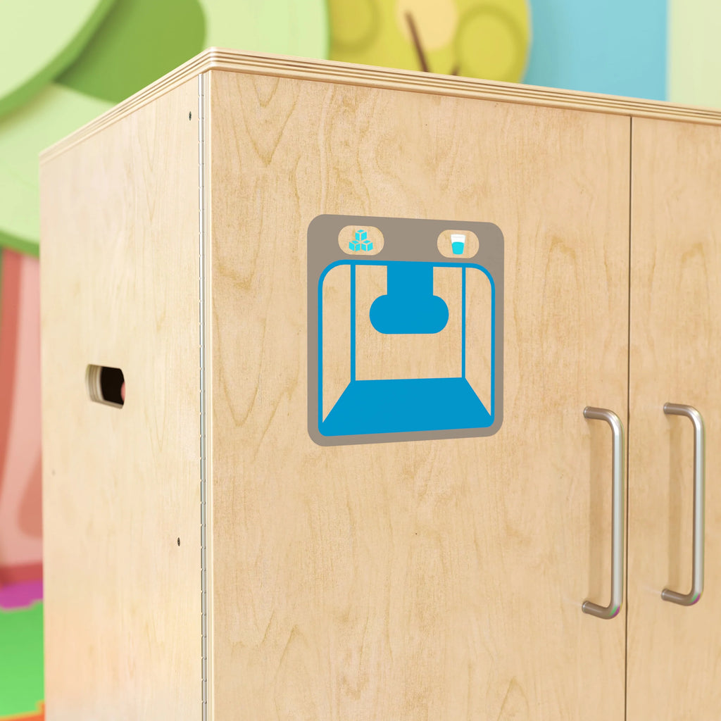 Children's Wooden Kitchen Refrigerator F557774