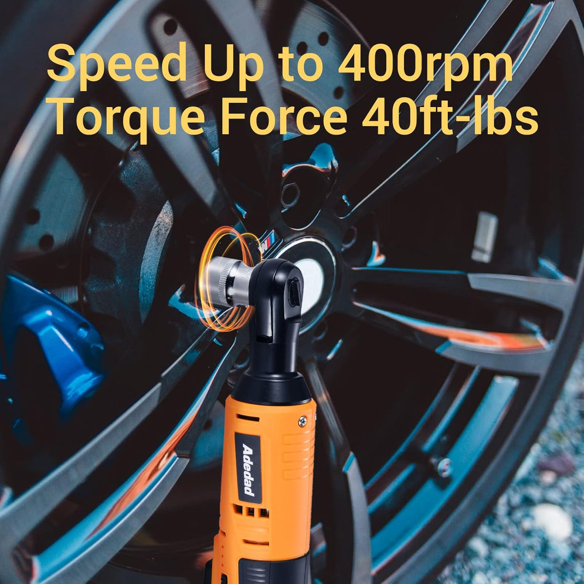 12V Cordless Brushless Ratchet Wrench & Drill, 3/8" 40Ft-lbs Torque 400 RPM, 21+1 Metal Drill, 2 Batteries Power Tool Set S495