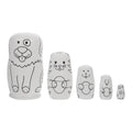 Unpainted Blank Matryoshka Dolls Nesting Dolls W32315