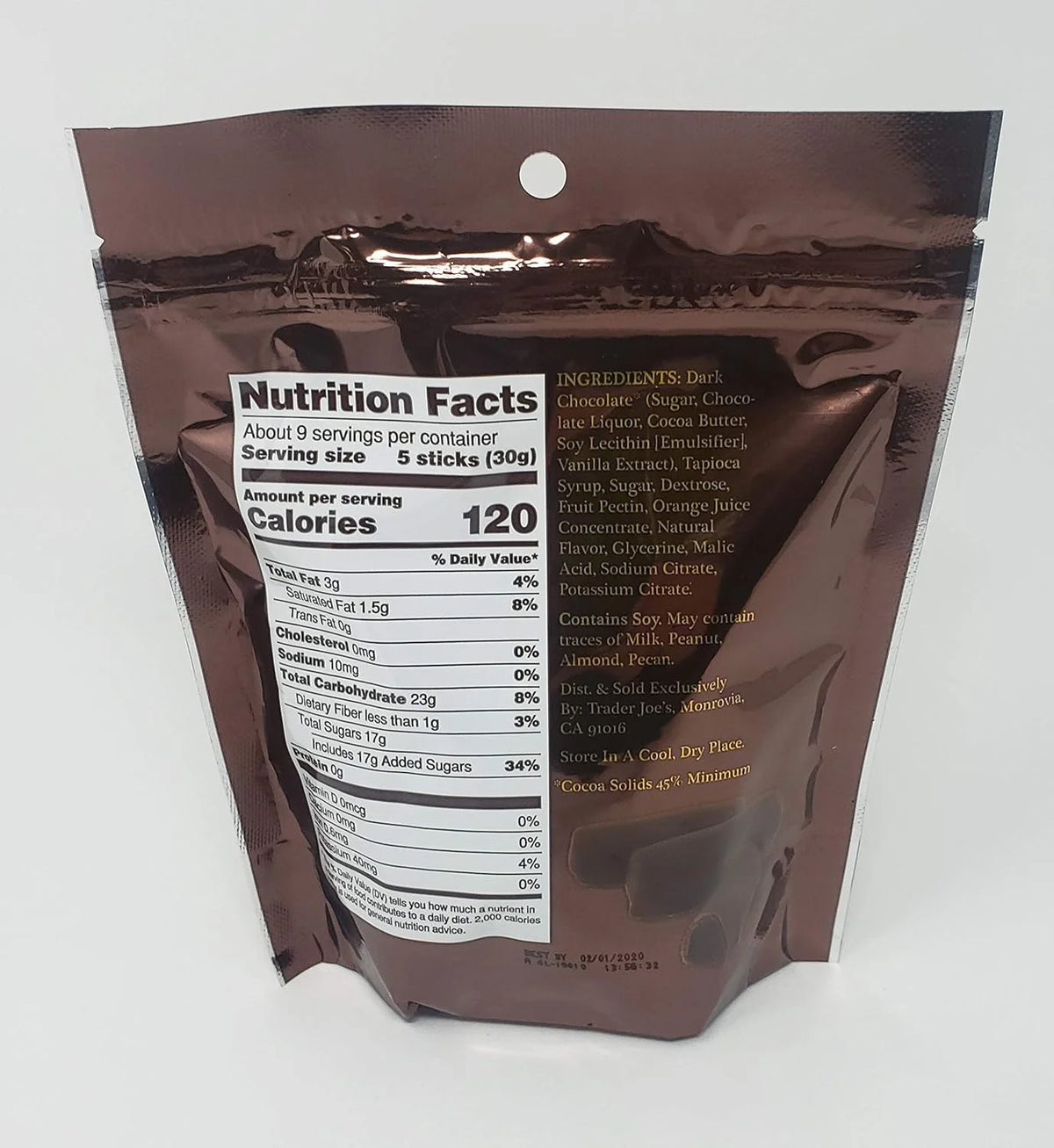 Dark Chocolate Orange Sticks 10 Oz Pack Of 3 L77803