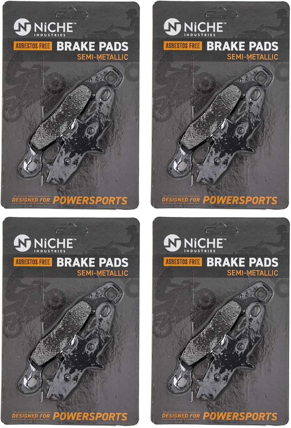 Brake Pad Set Front Semi-Metallic 4 Pack E88972