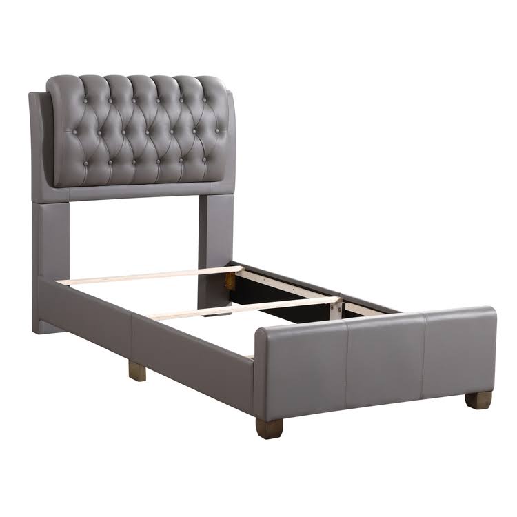 Twin Bed Light Grey B7617