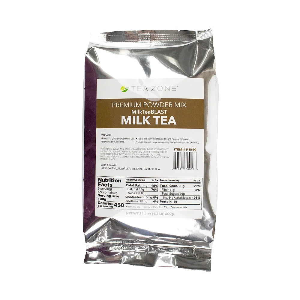 Milk Tea Bubble Tea Kit with Black Boba Tapioca Pearl and 10 Straws K897349