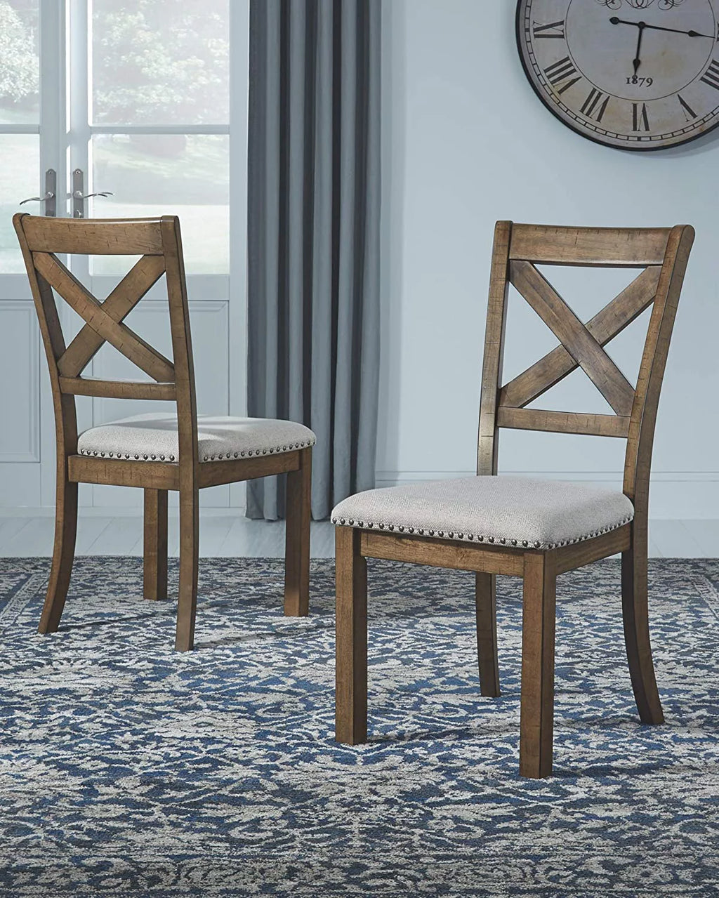 Brown Upholstered Dining Room Chair, 2 Count X875