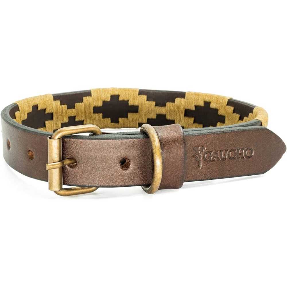 Polo Dog Collar Leather Hand-Stitched I240621