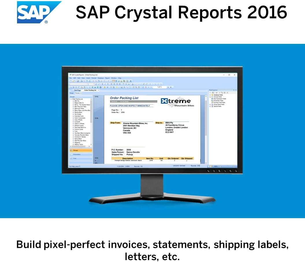 Crystal Reports 2016 Reporting software [32 Bit] B1358