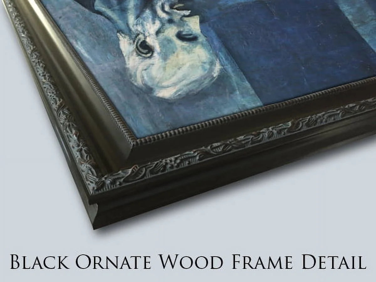 Black Ornate Framed Art Print S4582