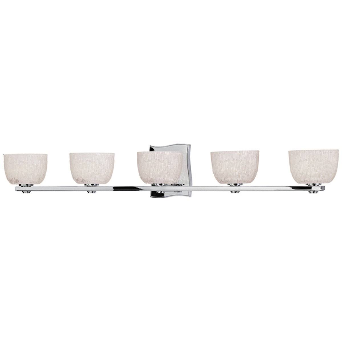 Polished Chrome 5 Light Bath Bracket O35647