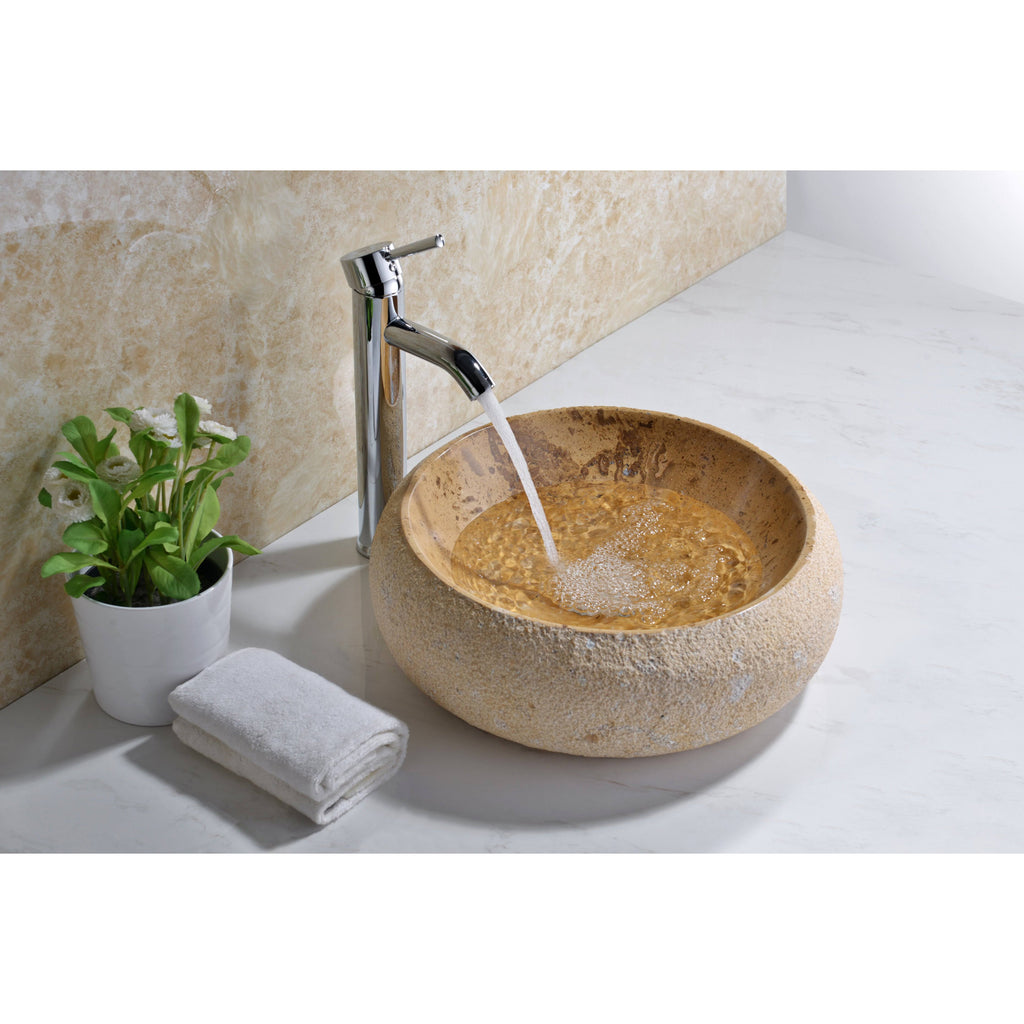 Classic Cream Marble Vessel Sink T71591