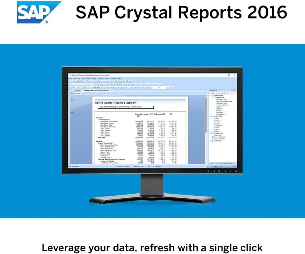 Crystal Reports 2016 Reporting software [32 Bit] B1358
