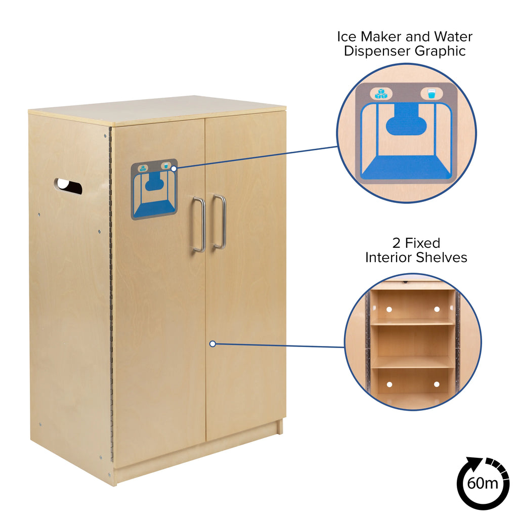 Children's Wooden Kitchen Refrigerator F557774