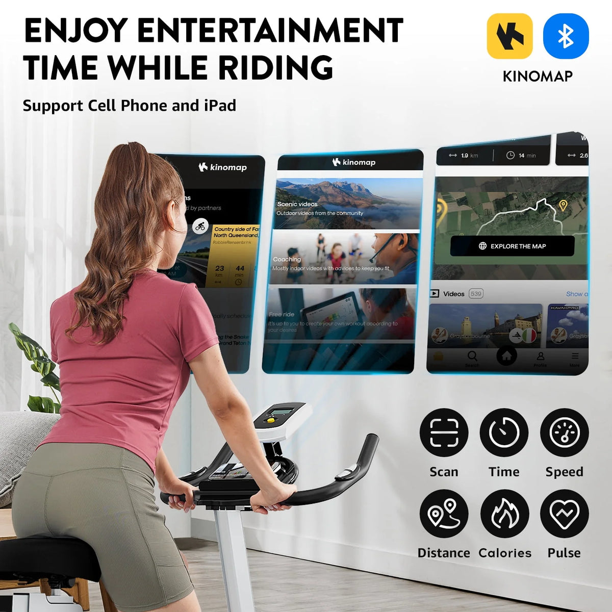 Indoor Cycling Bike with Silent Magnetic Resistance W828219