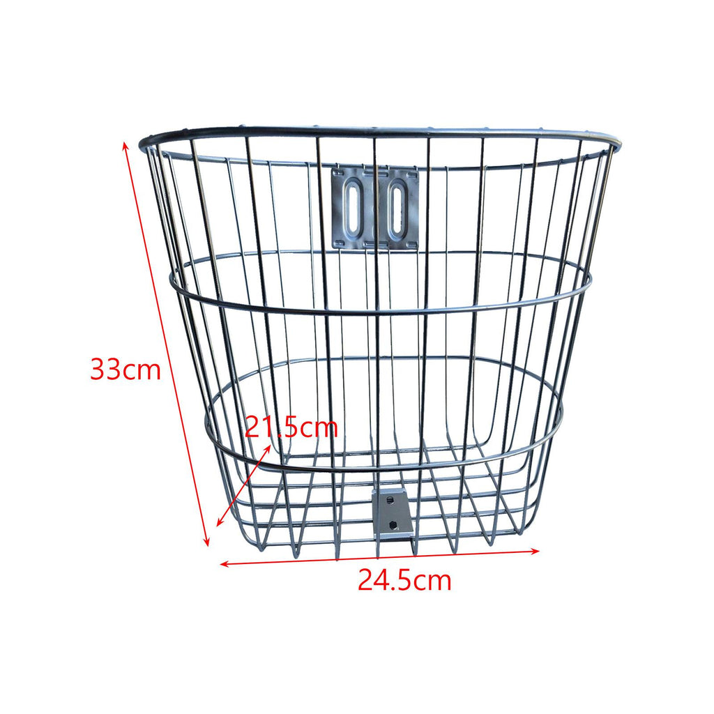 Rust Resistant Metal Bike Frame Basket Z436
