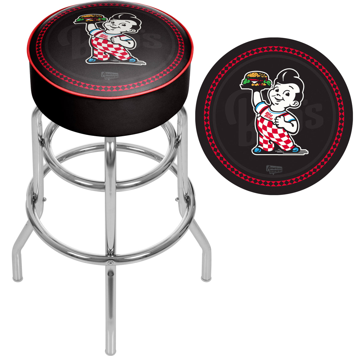 Padded Swivel Bar Stool V7408