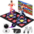Electronic Dance Mat with HD Camera for HDMI Interface TV, Rechargeable Host & Remote Controller, Non-Slip J125047