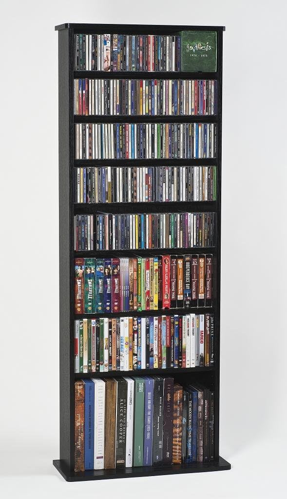 Oak Veneer Multimedia Storage Rack X48091