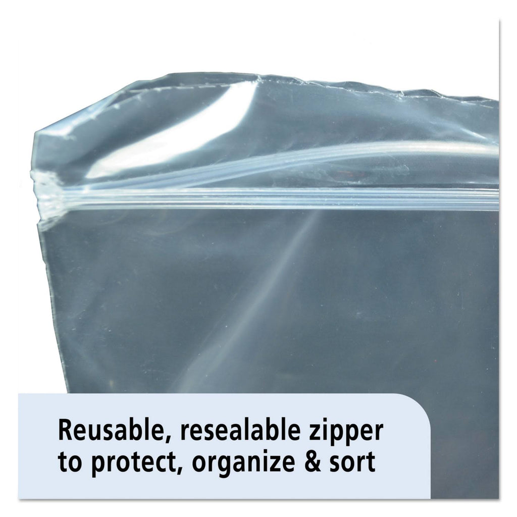 Clear 6 x 6 Zipper Seal Closure Bags, 1000/Carton K409
