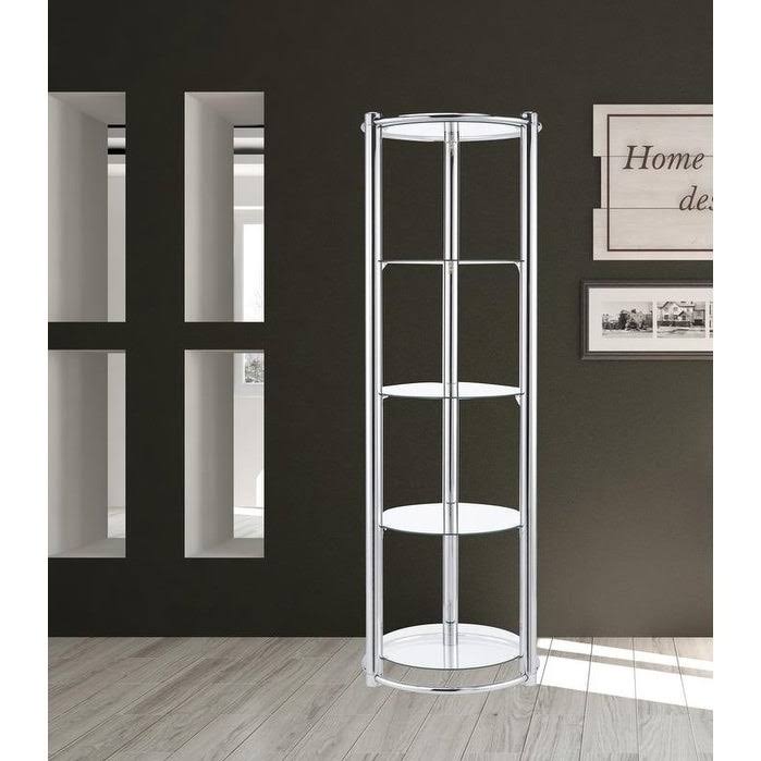 Glass Display Shelf in Chrome X843