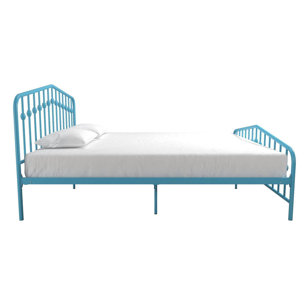 King Sea Blue Metal Bed E4951