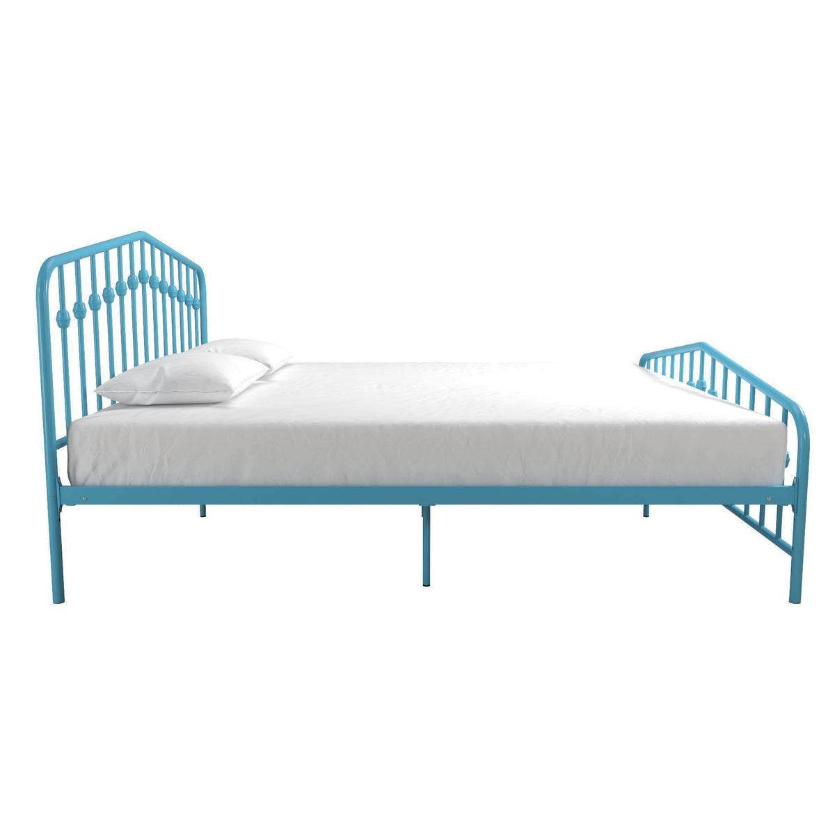 King Sea Blue Metal Bed E4951