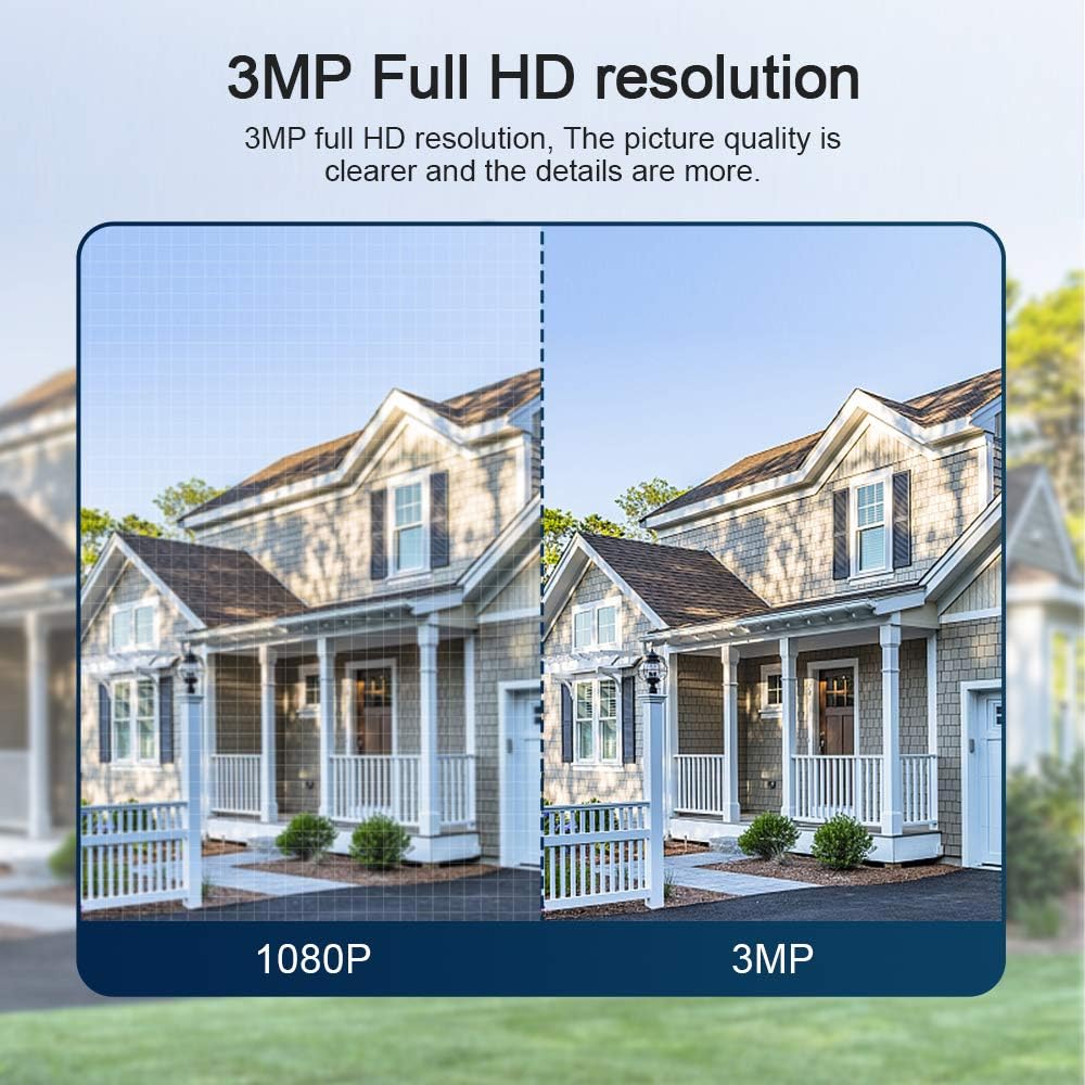 2K WiFi PTZ Security Camera with Floodlight, IP65 Waterproof, Auto Night Vision, Motion-Activated Lights, Auto-Tracking, Two-Way Audio C579