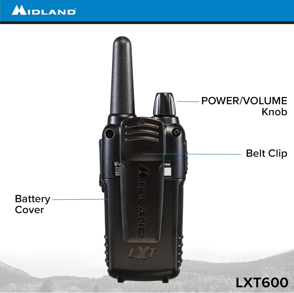 36 Channel FRS Two-Way Radio Black Pack of 12 J8174