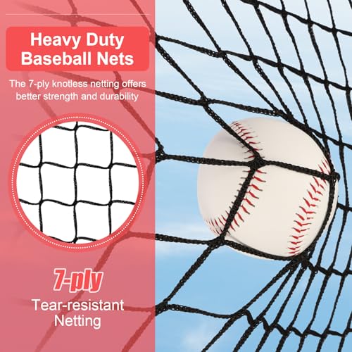 6'X6' Baseball Softball Practice Net with Batting Tee F220