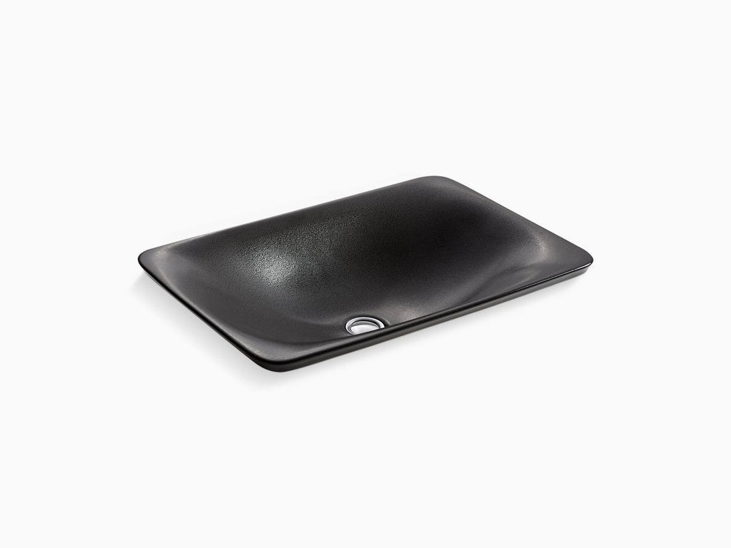 Ebony Pearl Rectangular Vessel Bathroom Sink J441350