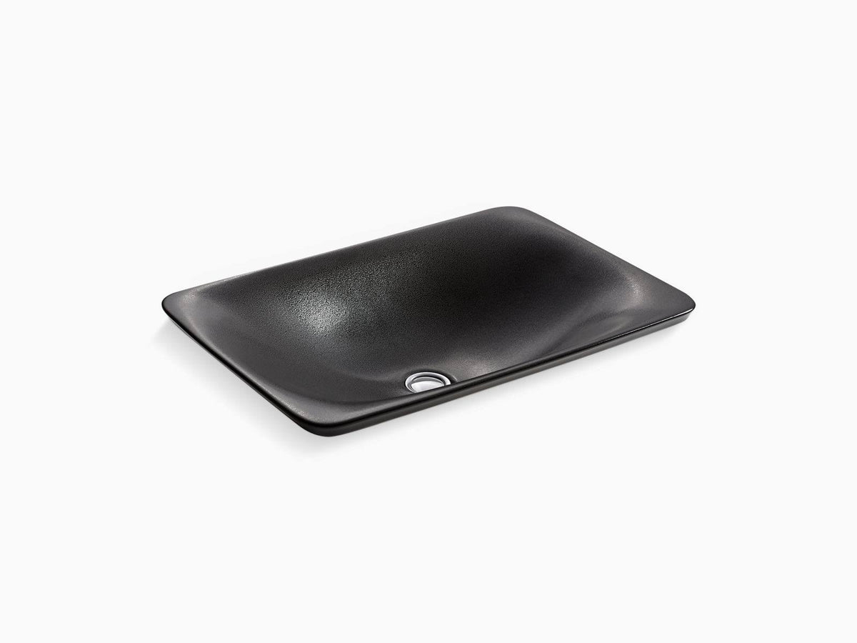 Ebony Pearl Rectangular Vessel Bathroom Sink J441350