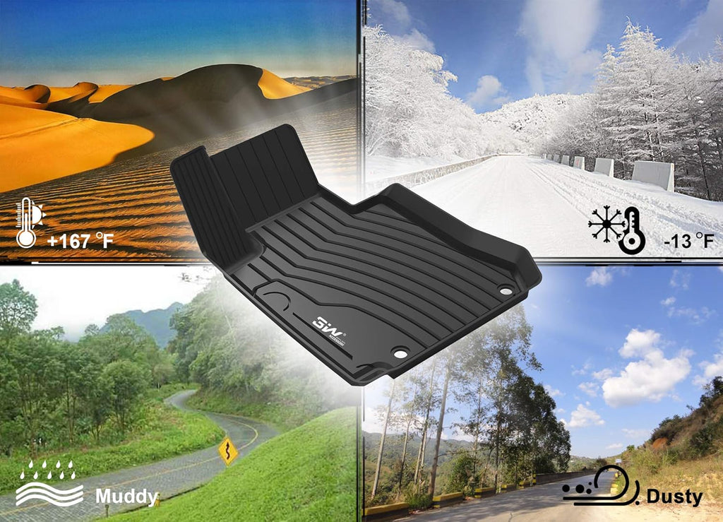 Black All Weather Heavy Duty Trunk Mat for Benz GLC Q460