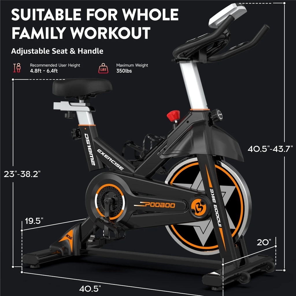 Indoor Cycling Bike with Silent Magnetic Resistance W828219