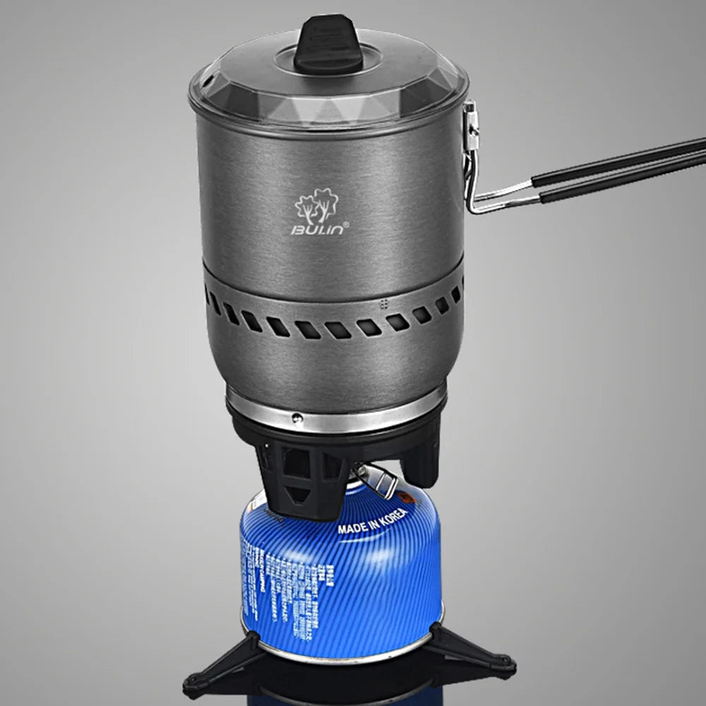 Camping Stove Pot with Windproof Gas Stove Head M36748