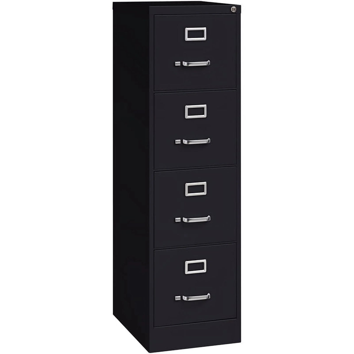 22" 4-Drawer Metal Vertical File Cabinet in Black Z3614