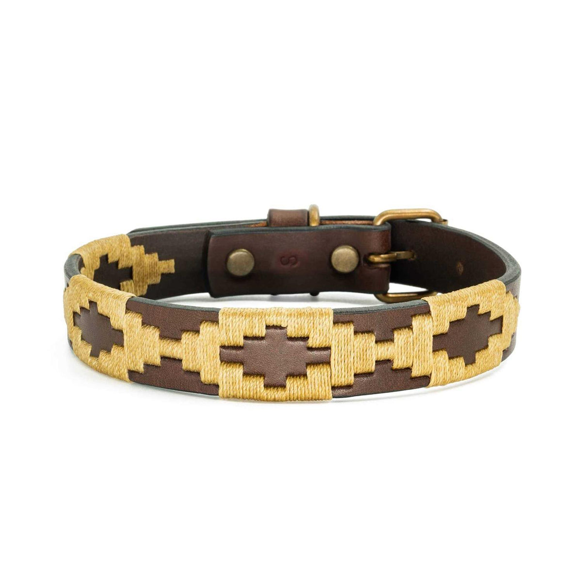 Polo Dog Collar Leather Hand-Stitched I240621