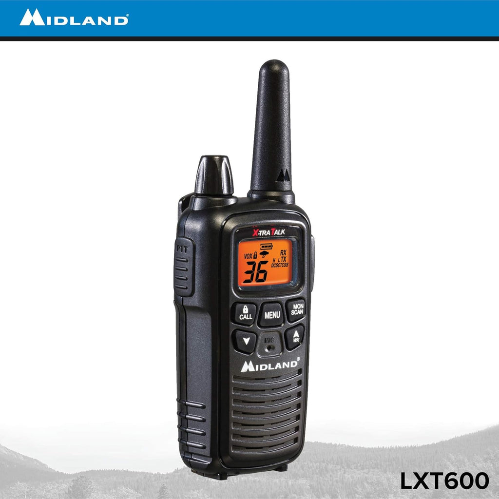 36 Channel FRS Two-Way Radio Black Pack of 12 J8174