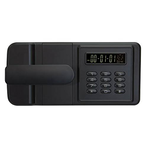 Navy Blue Storage Cabinet with Keyless Electronic Lock Handle M62064