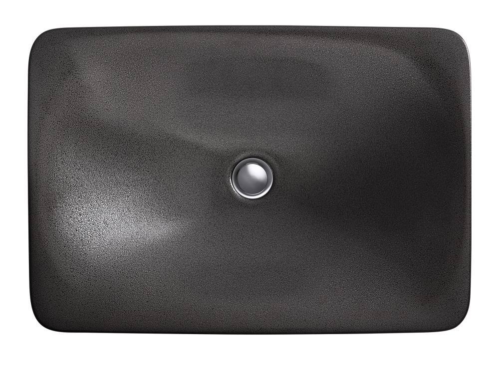 Ebony Pearl Rectangular Vessel Bathroom Sink J441350