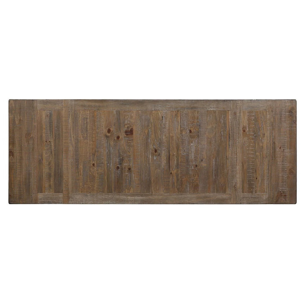 Light Brown Distressed Wood 7-Piece Counter Height Dining Set P156680