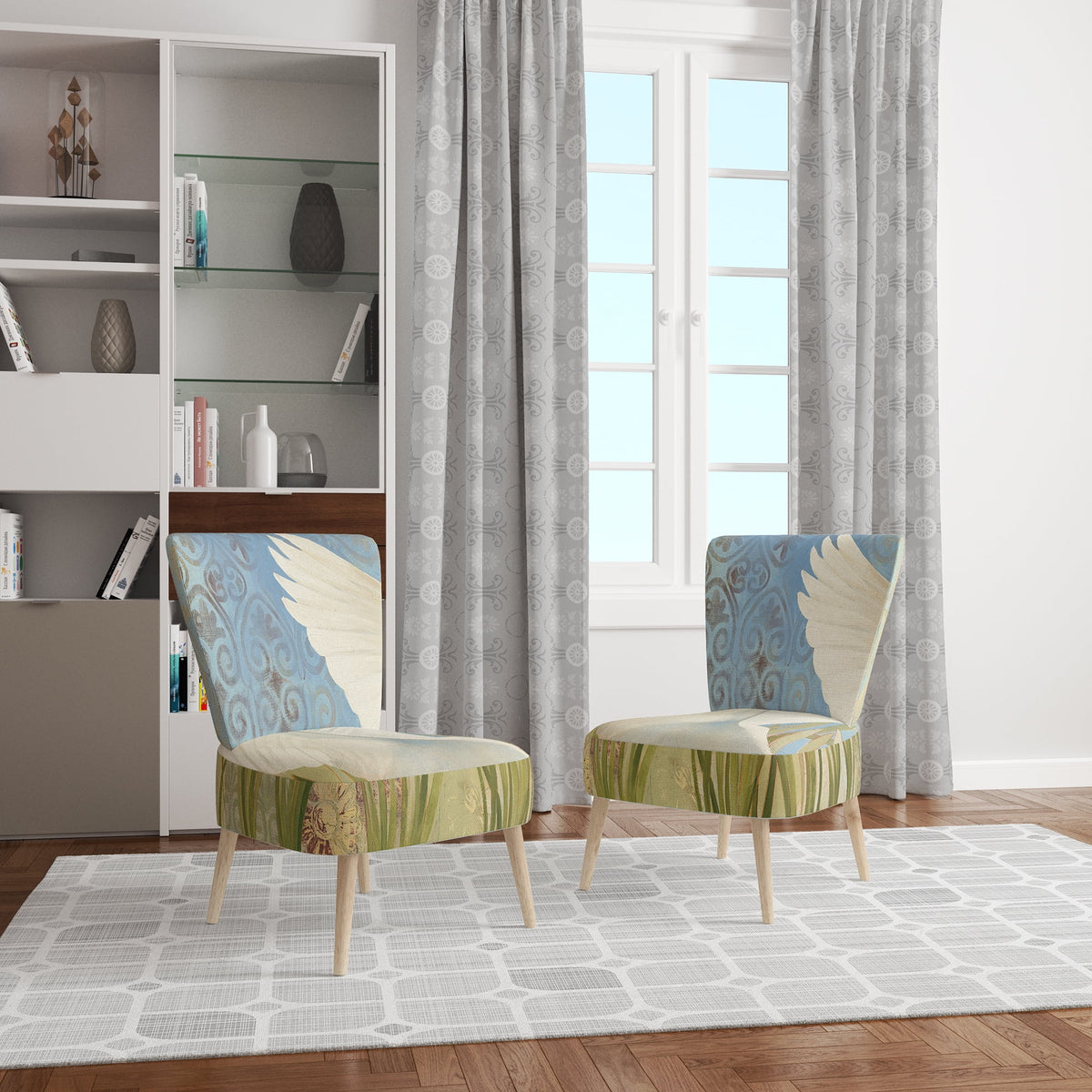 Upholstered Accent Arm Chair B5961