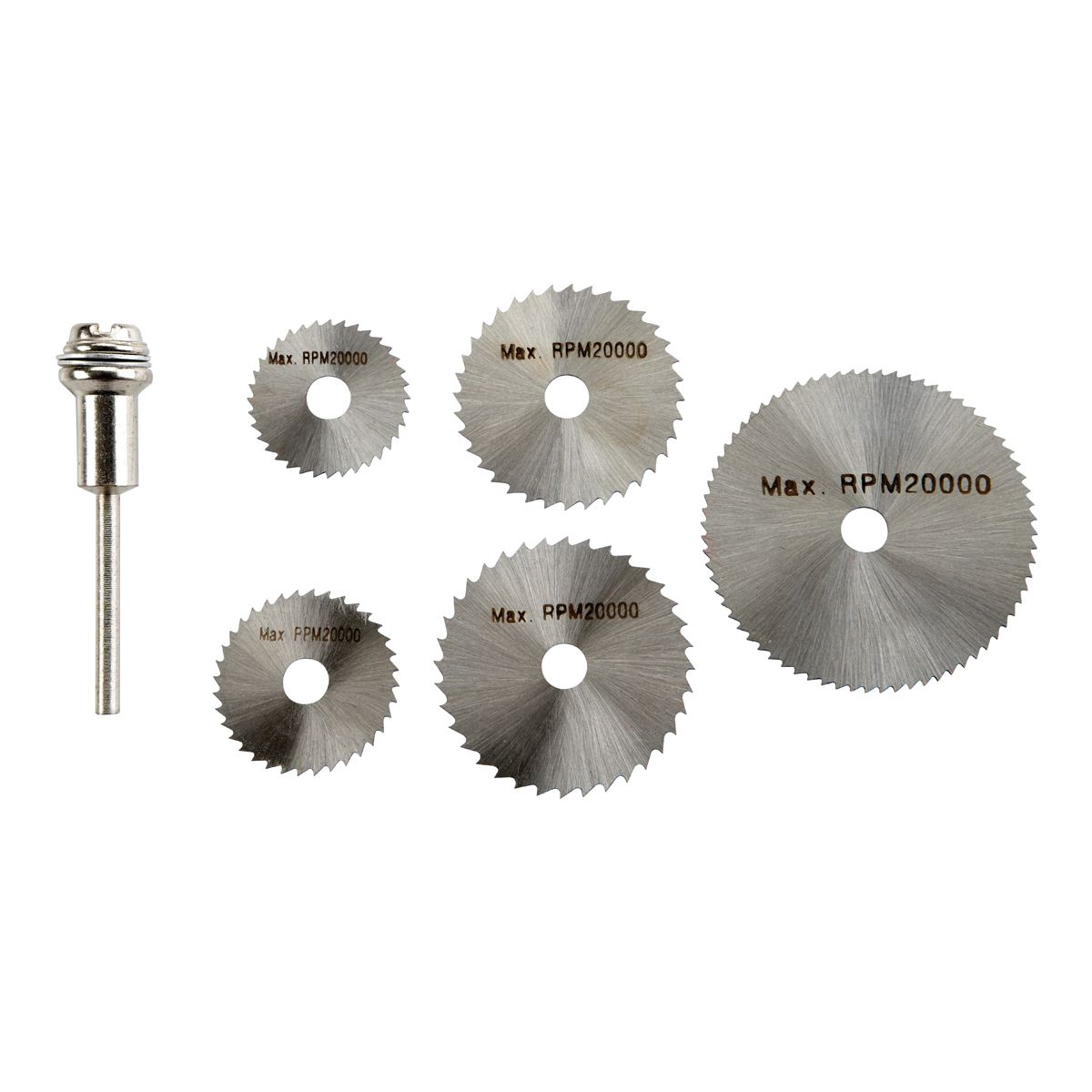 High Speed Steel Rotary Saw Blade Set, 6 Piece P220445